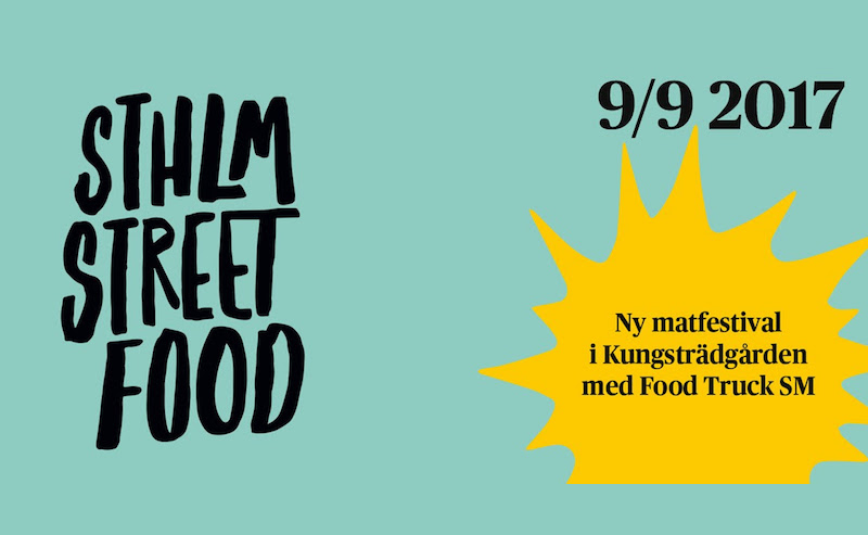 Pouliční festival jídla ve Stockholmu